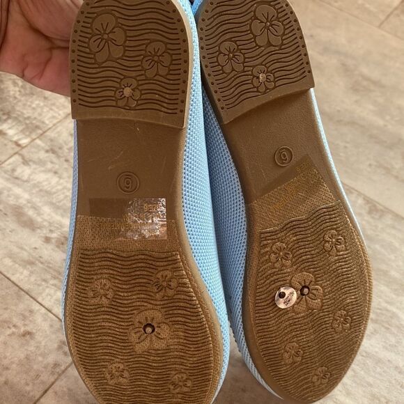 Baby blue Rhinestone Flats - Picture 8 of 9